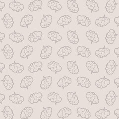 pattern with brains Vector illustration background