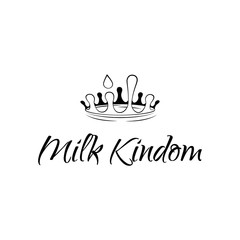 crown milk splashes. vector illustration. isolated on white