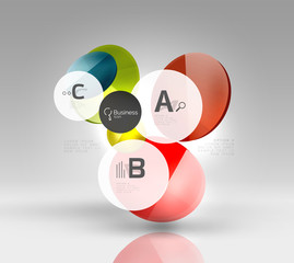 Glass circles banner