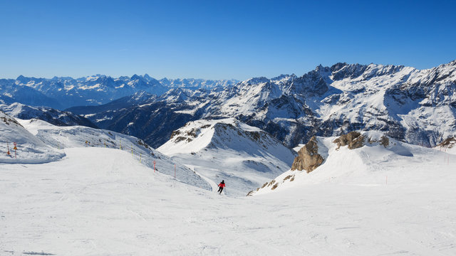 pista da sci a Cervinia (Valtournanche)