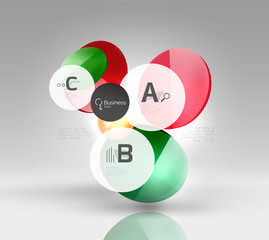 Circle abstract background