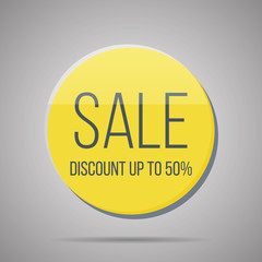 Web circle button for website or app or business. Vector