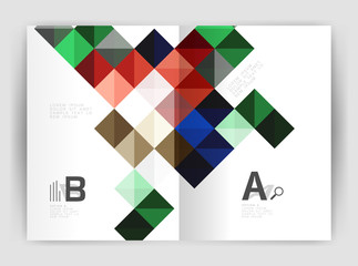 Square annual report brochure a4 print template