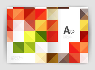 Square annual report brochure a4 print template