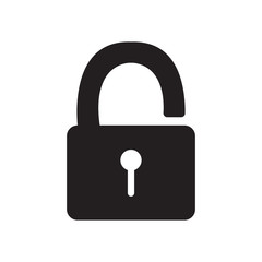 unlock icon isolated vector
