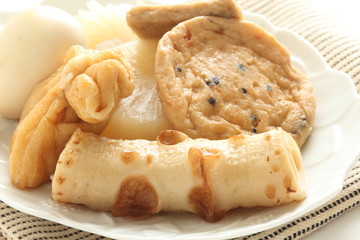 Japanese food, Oden fish cake and radish