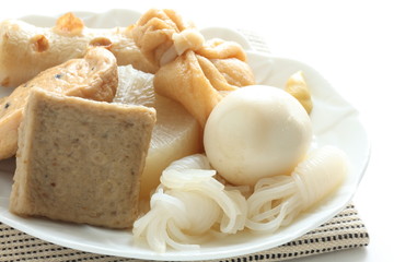 Japanese food, Konjac and fish cake oden