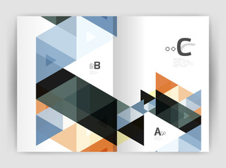 Mosaic triangle annual report template