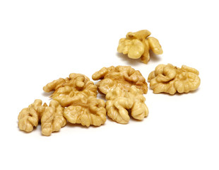 Walnuts isolated on white