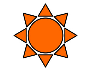 太陽(オレンジ)