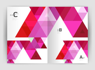 Mosaic triangle annual report template