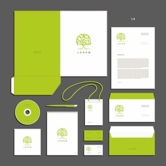 Corporate identity, stationery set, sign, symbol, drawn by hand.