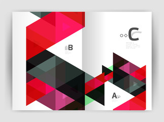 Vector triangle print template