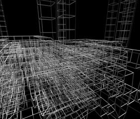 近未来の構造物のイメージ