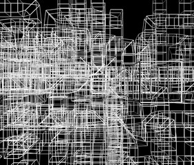 近未来の構造物のイメージ