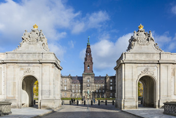 Obraz premium Christiansborg Palace in Copenhagen, Denmark