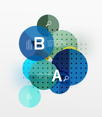 Vector circle banner