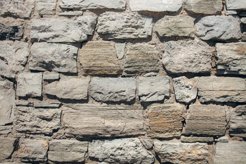 stone wall made with blocks