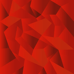 Abstract red polygonal mosaic background