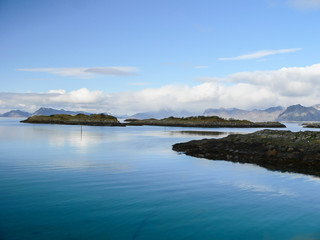 Breathtaking landscape scenary of beautiful Norway mountains