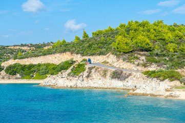 Fototapeta na wymiar Greece coast on Chalkidiki Island