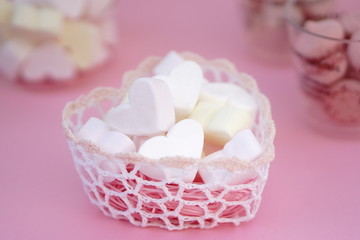 ハートのマシュマロ