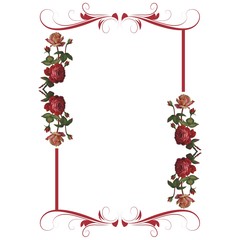RED ROSES BORDERS