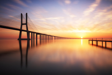 Lissabon, Vasco da Gama-Brücke, Portugal