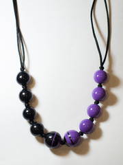 Necklace of plastic ethnic