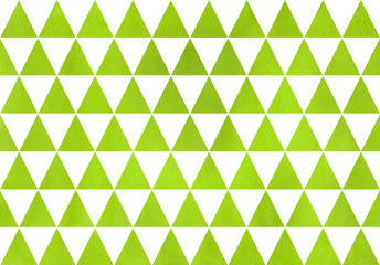 Watercolor triangle pattern.