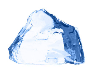 Obraz premium Ice cube isolated on white.