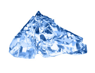 Fototapeta premium Ice cube isolated on white.