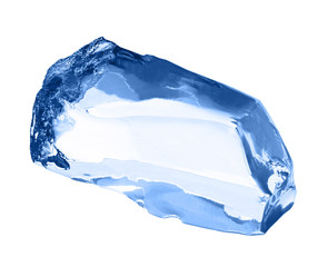 Ice cube isolated on white.