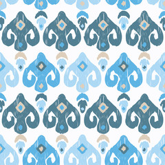 Ethnic boho seamless pattern. Ikat. Print. Repeating background. Cloth design, wallpaper.