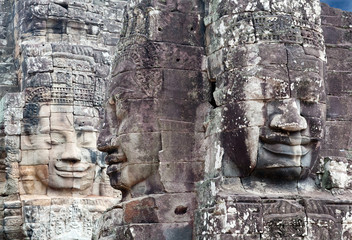 Prasat Bayon temple in Angkor Thom, Cambodia