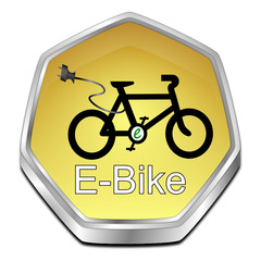 E-Bike Button - 3D illustration