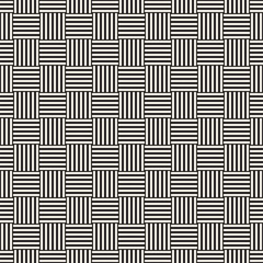 Abstract Geometric Pattern With Stripes Lattice. Seamless Vector Background