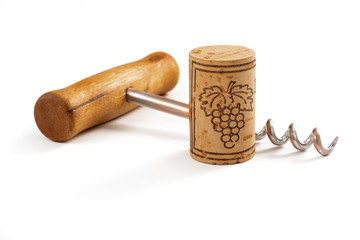 corkscrew with cork
