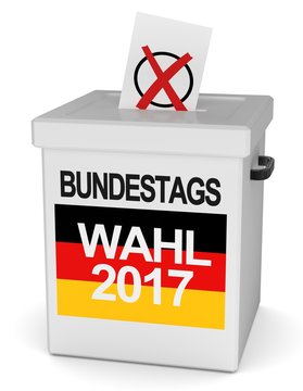Wahlurne Bundestagswahl