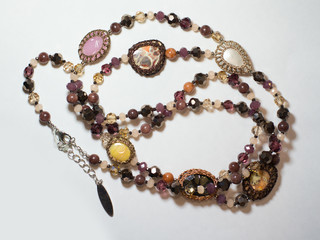 Necklace of plastic ethnic