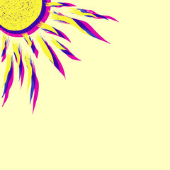 Vector sun illustration