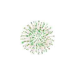 Obraz premium 3d sphere from lines and dots. Isolated on white background.