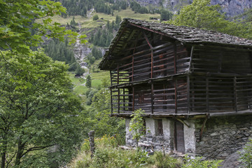 Traditioneller Baustil im nördlichen Piemont