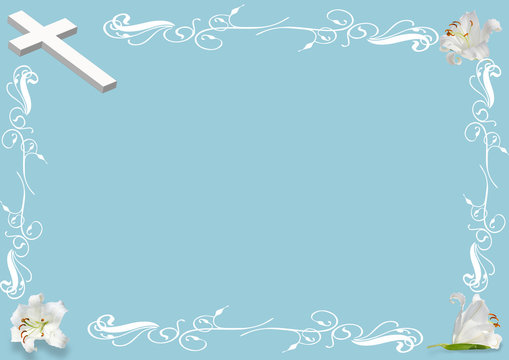 Christening Background For Baby Boy