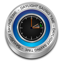 Daylight saving time button - 3D illustration