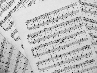 Naklejka premium Musical notes for music