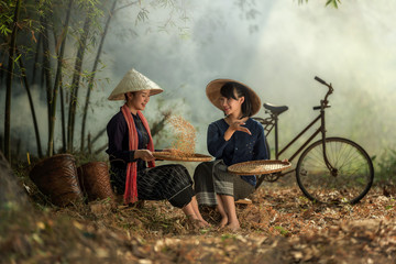 Obraz na płótnie Canvas Rural workers in Asia