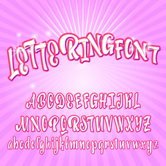 Vector Alphabet. Calligraphic font. Unique Custom Characters. Hand Lettering for Designs - logos, badges, postcards, posters, prints. Modern brush handwriting Typography.