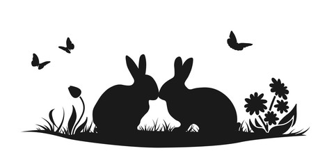 Ostern Inseldarstellung - Schwarz