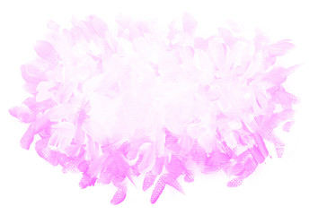 Abstract pink watercolor on white background.The color splashing on the paper.It is a hand drawn.